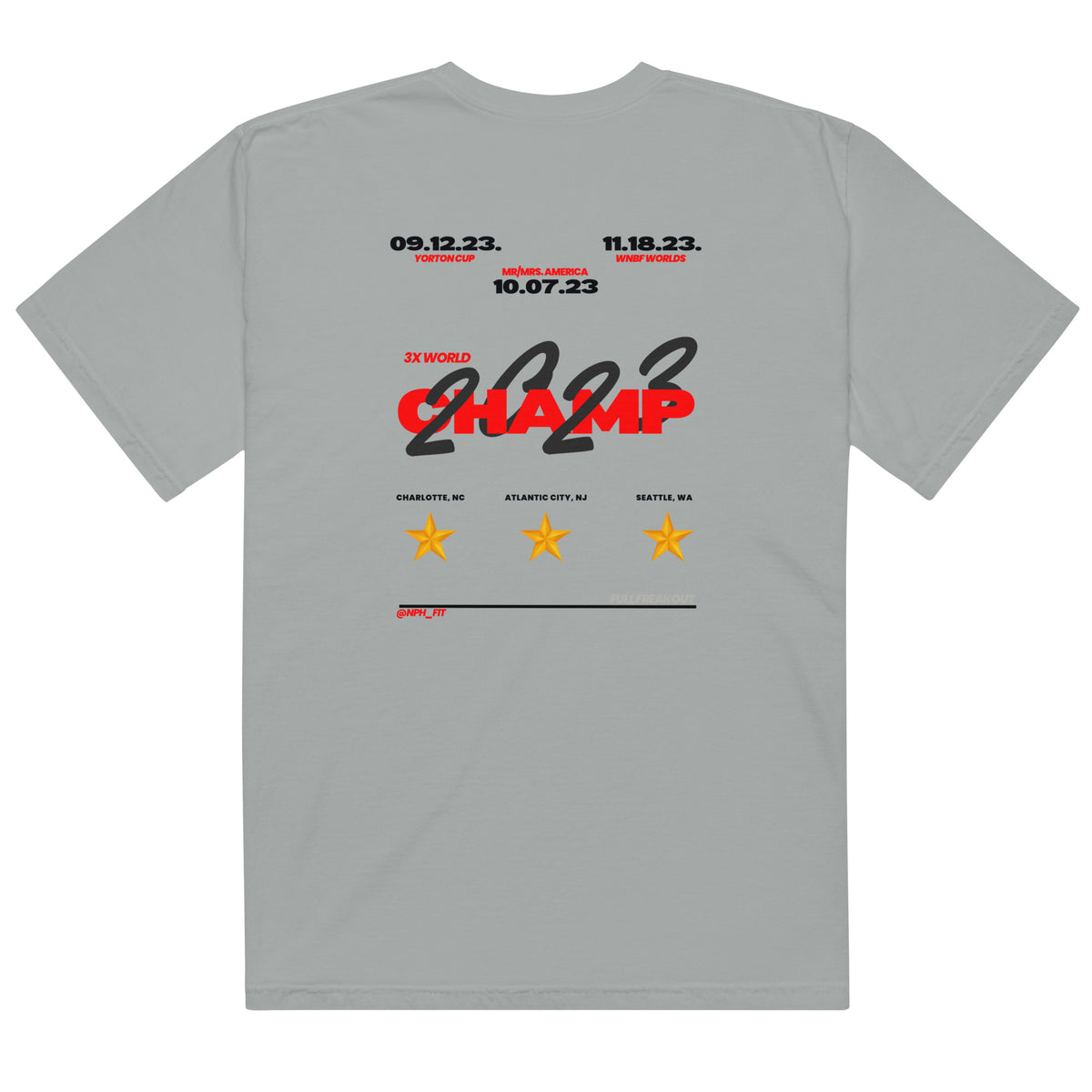 Unisex garment-dyed heavyweight t-shirt